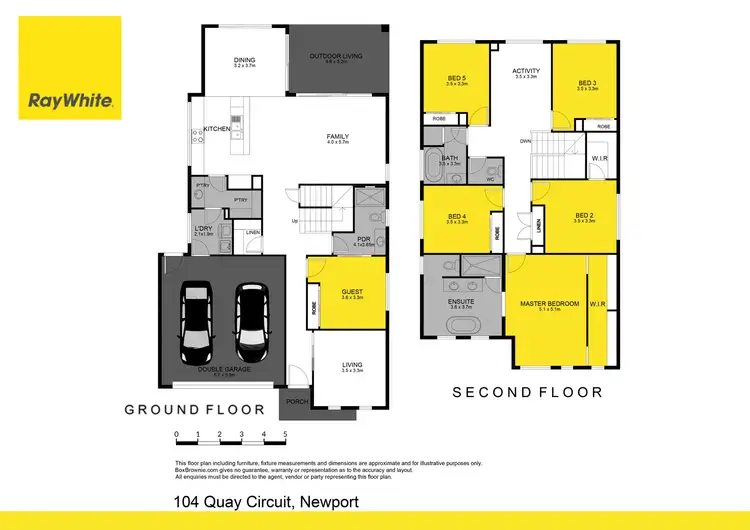 Floorplan of Homely house listing, 104 Quay Circuit, Newport QLD 4020