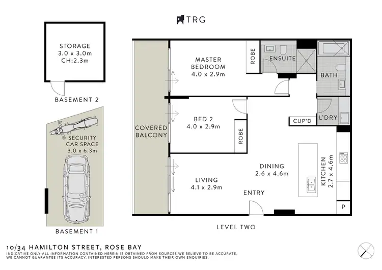 Floorplan of Homely apartment listing, 10/34 Hamilton Street, Rose Bay NSW 2029