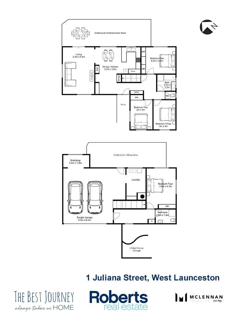 Floorplan of Homely house listing, 1 Juliana Street, West Launceston TAS 7250