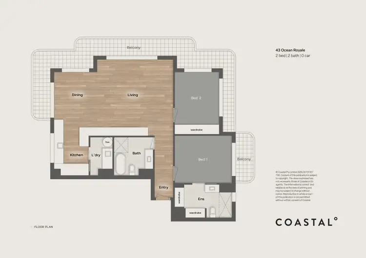 Floorplan of Homely apartment listing, 43/4 Britannia Avenue, Broadbeach QLD 4218