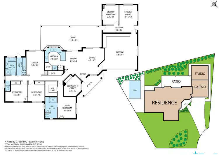 Floorplan of Homely house listing, 7 Nazeby Cres, Tewantin QLD 4565