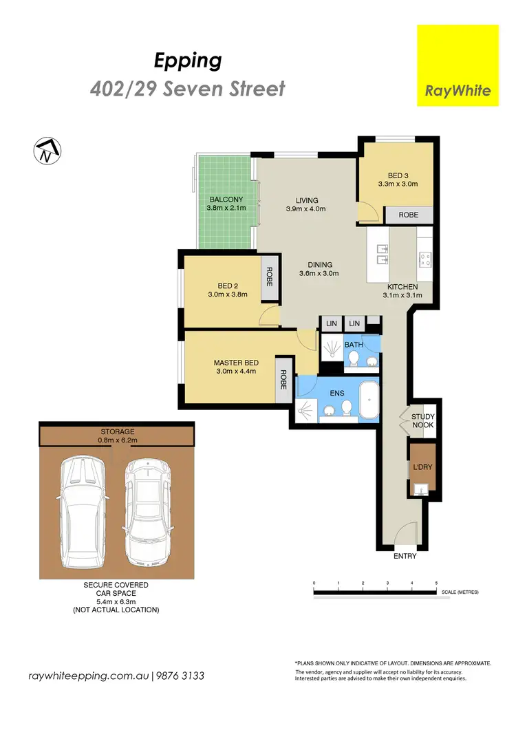 Floorplan of Homely apartment listing, 402/29 Seven Street, Epping NSW 2121