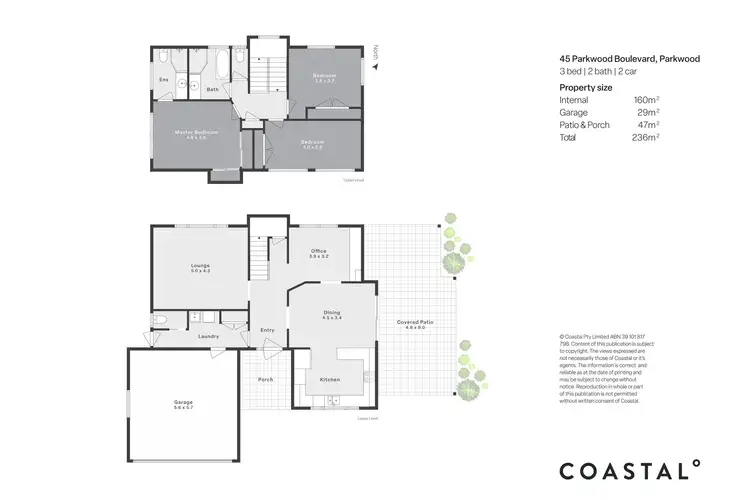 Floorplan of Homely house listing, 45 Parkwood Boulevard, Parkwood QLD 4214