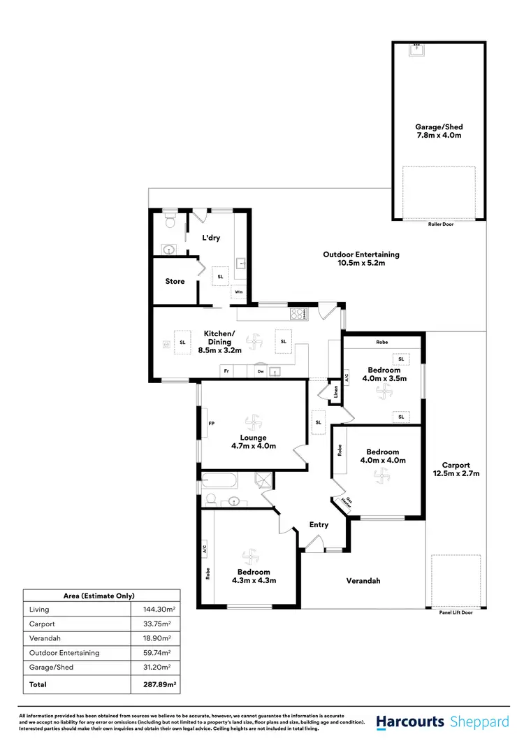 Floorplan of Homely house listing, 20 Harcourt Road, Payneham SA 5070