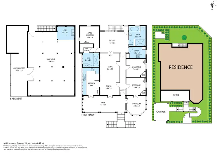 Floorplan of Homely house listing, 14 Primrose Street, North Ward QLD 4810