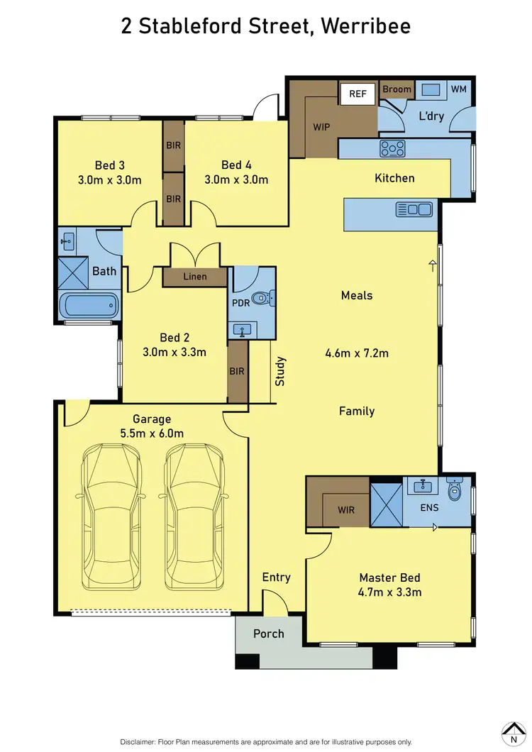 Floorplan of Homely house listing, 2 Stableford Street, Werribee VIC 3030