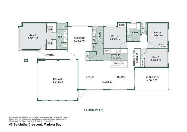 Floorplan of Homely house listing, 43 Balclutha Crescent, Madora Bay WA 6210
