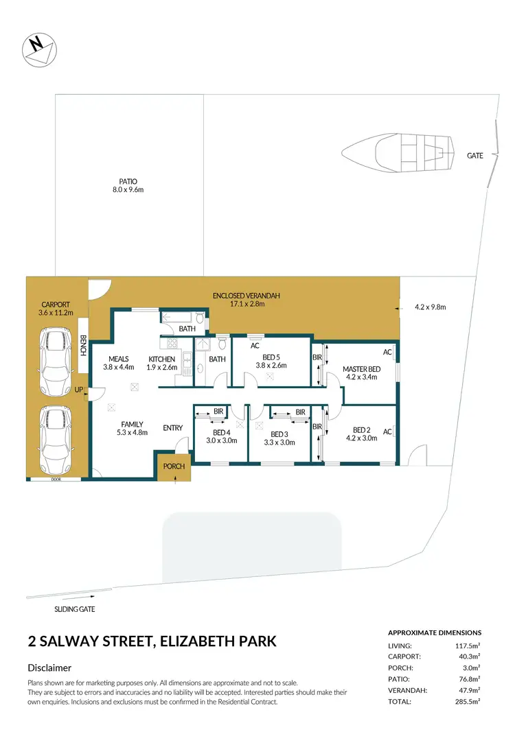 Floorplan of Homely house listing, 2 Salway Street, Elizabeth Park SA 5113