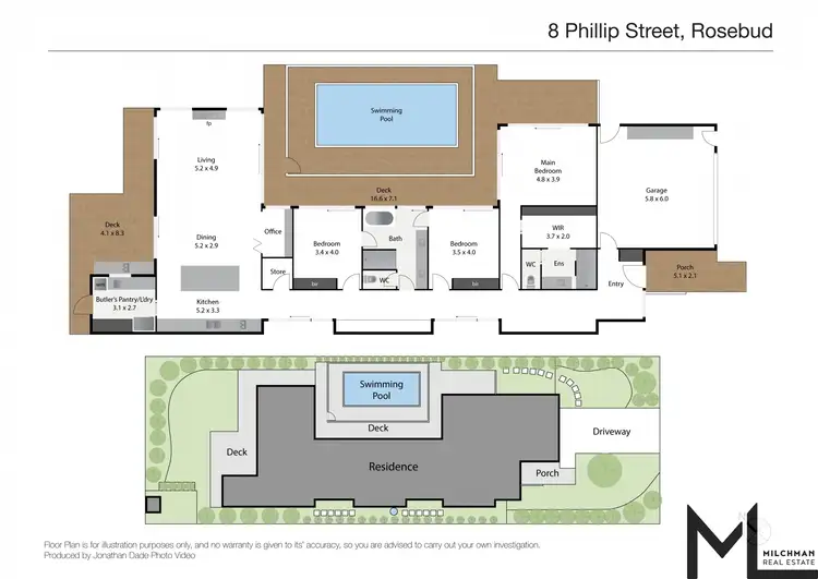 Floorplan of Homely house listing, 8 Phillip Street, Rosebud VIC 3939
