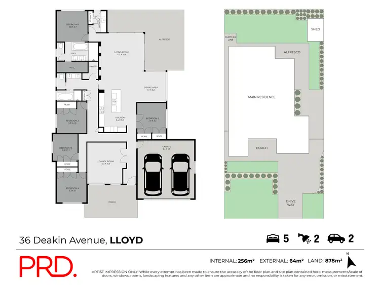Floorplan of Homely house listing, 36 Deakin Avenue, Lloyd NSW 2650