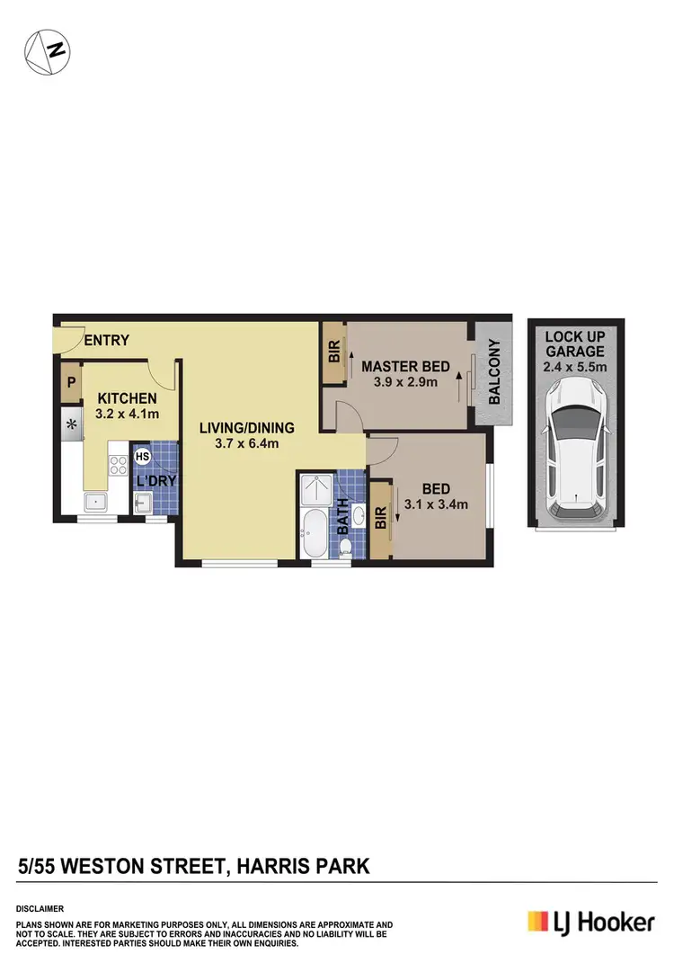 Floorplan of Homely unit listing, 5/55 Weston Street, Harris Park NSW 2150
