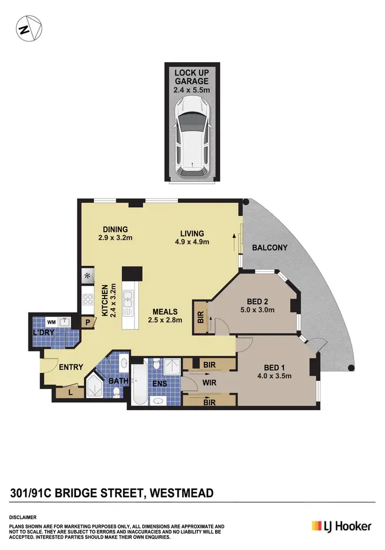 Floorplan of Homely unit listing, 301/91C Bridge Road, Westmead NSW 2145