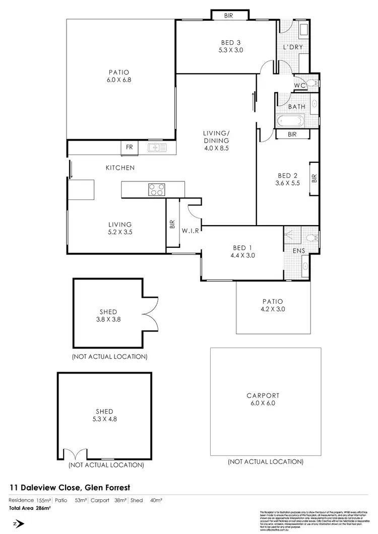 Floorplan of Homely house listing, 11 Daleview Close, Glen Forrest WA 6071