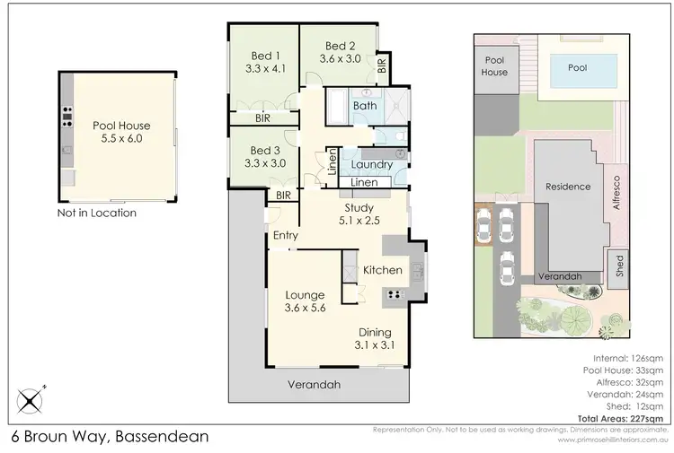 Floorplan of Homely house listing, 6 Broun Way, Bassendean WA 6054