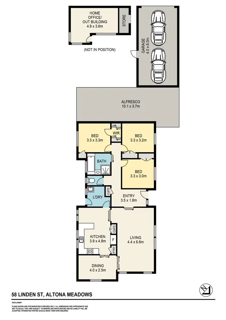 Floorplan of Homely house listing, 58 Linden Street, Altona Meadows VIC 3028