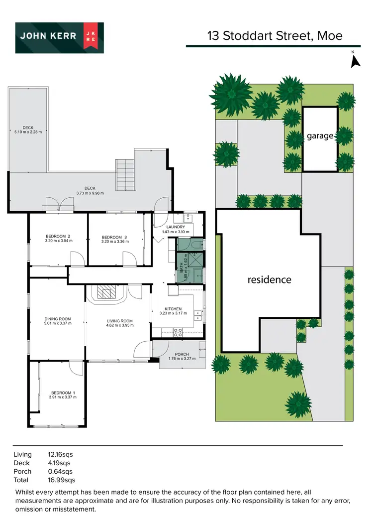 Floorplan of Homely house listing, 13 Stoddart Street, Moe VIC 3825
