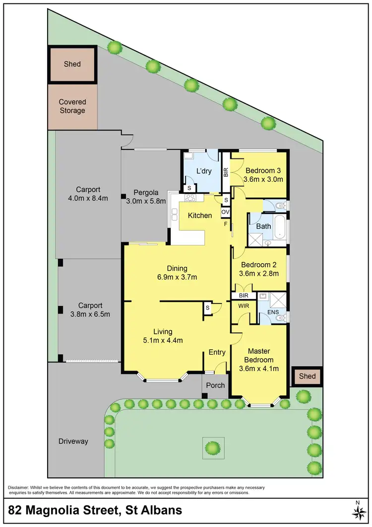 Floorplan of Homely house listing, 82 Magnolia Street, St Albans VIC 3021