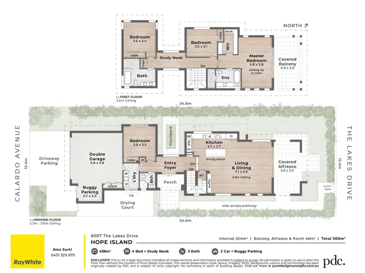 Floorplan of Homely house listing, 6007 The Lakes Drive, Hope Island QLD 4212