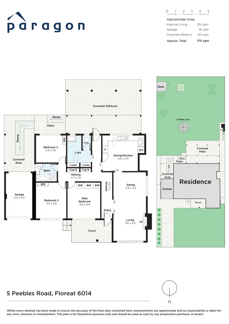 Floorplan of Homely house listing, 5 Peebles Road, Floreat WA 6014