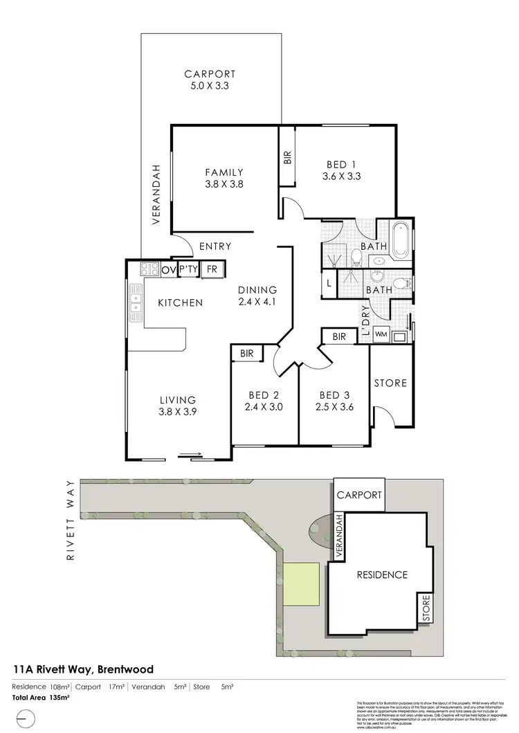 Floorplan of Homely house listing, 11A Rivett Way, Brentwood WA 6153