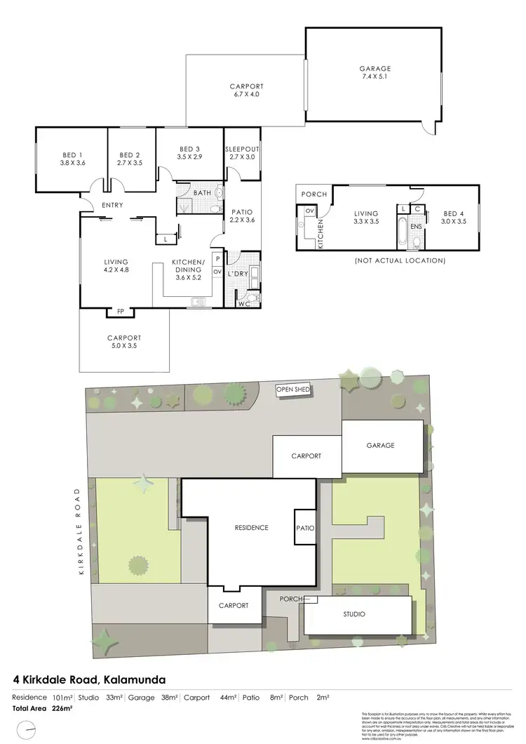 Floorplan of Homely house listing, 4 Kirkdale Road, Kalamunda WA 6076