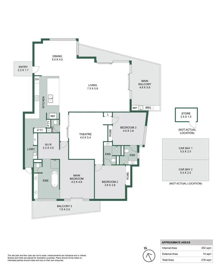 Floorplan of Homely apartment listing, 1/1 Javelin Lane, Floreat WA 6014