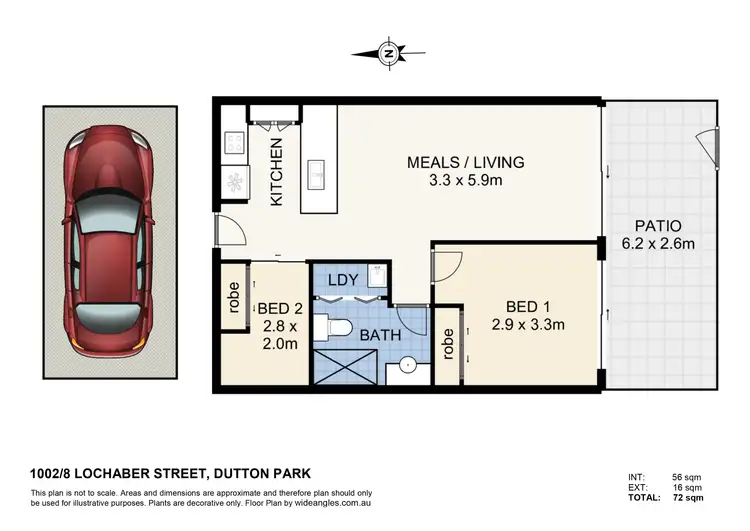 Floorplan of Homely other listing, 1002/8 Lochaber Street, Dutton Park QLD 4102
