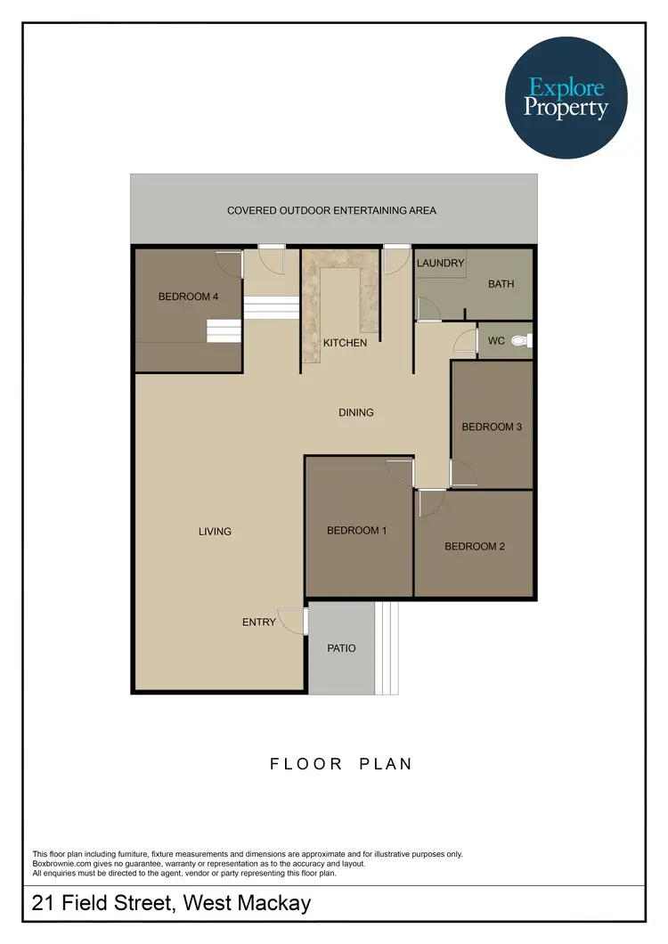 Floorplan of Homely house listing, 21 Field Street, West Mackay QLD 4740