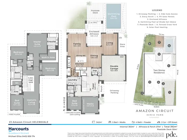 Floorplan of Homely house listing, 23 Amazon Circuit, Helensvale QLD 4212
