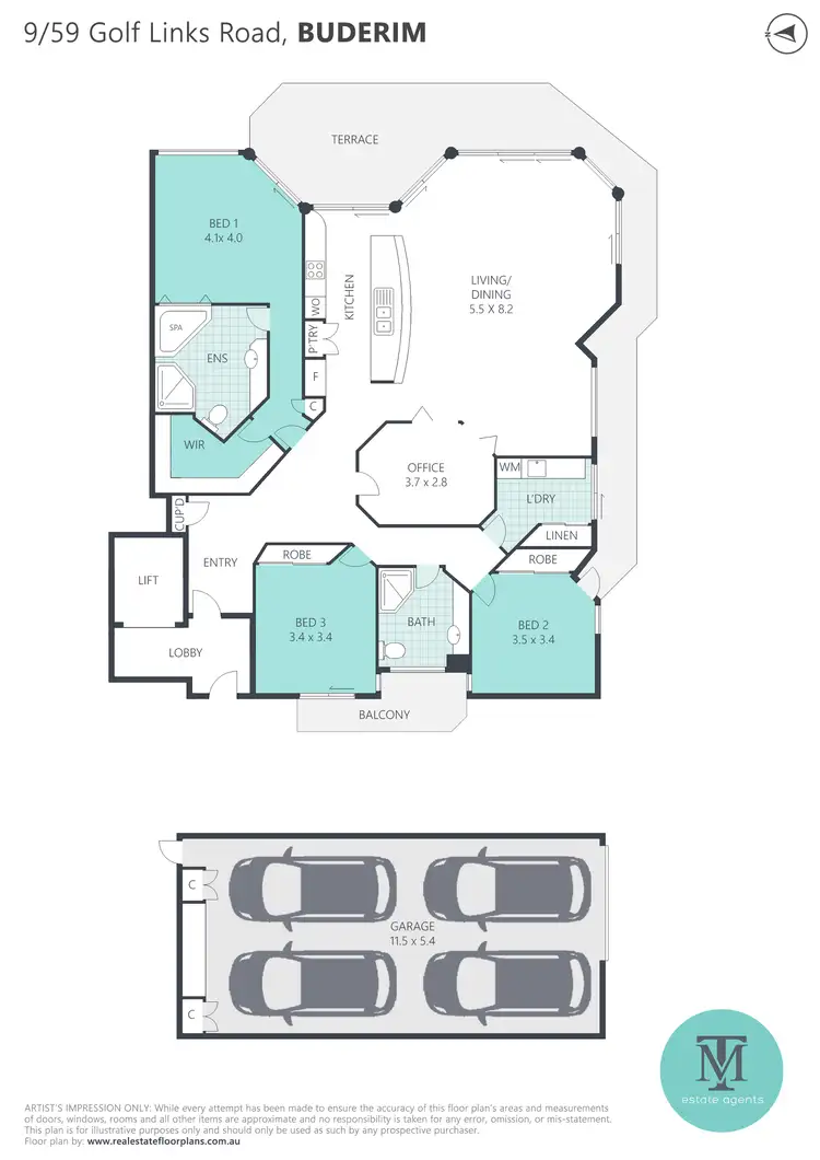 Floorplan of Homely house listing, 9/59-63 Golf Links Road, Buderim QLD 4556