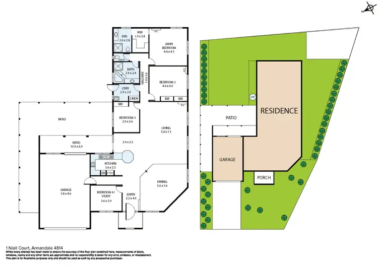 Floorplan of Homely house listing, 1 Niall Court, Annandale QLD 4814