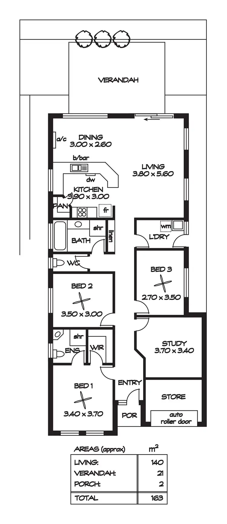 Floorplan of Homely house listing, 2/15 Martins Road, Salisbury Downs SA 5108