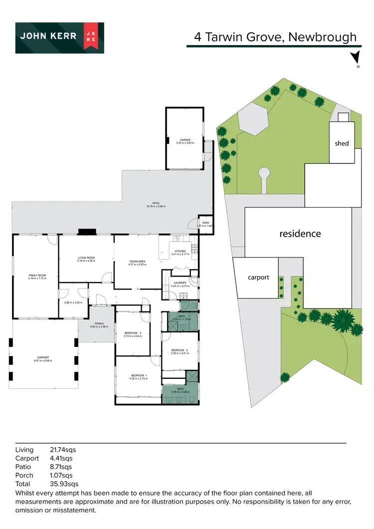 Floorplan of Homely house listing, 4 Tarwin Grove, Newborough VIC 3825