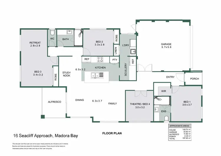 Floorplan of Homely house listing, 16 Seacliff Approach, Madora Bay WA 6210