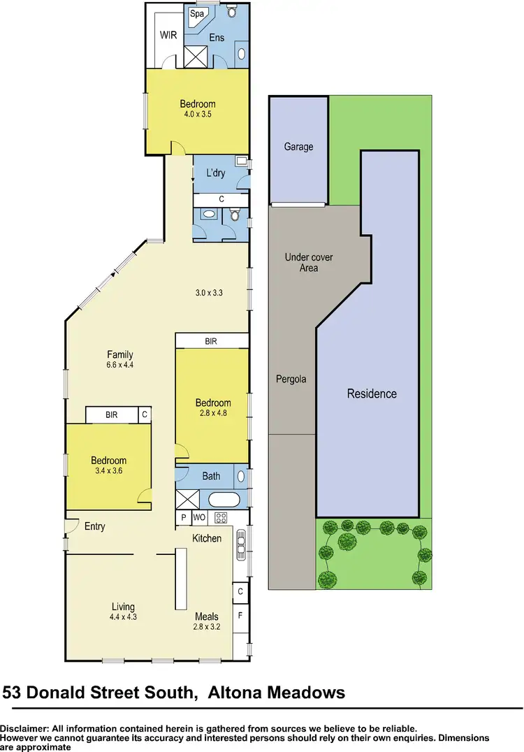 Floorplan of Homely house listing, 53 Donald Street South, Altona Meadows VIC 3028