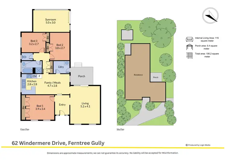 Floorplan of Homely house listing, 62 Windermere Drive, Ferntree Gully VIC 3156