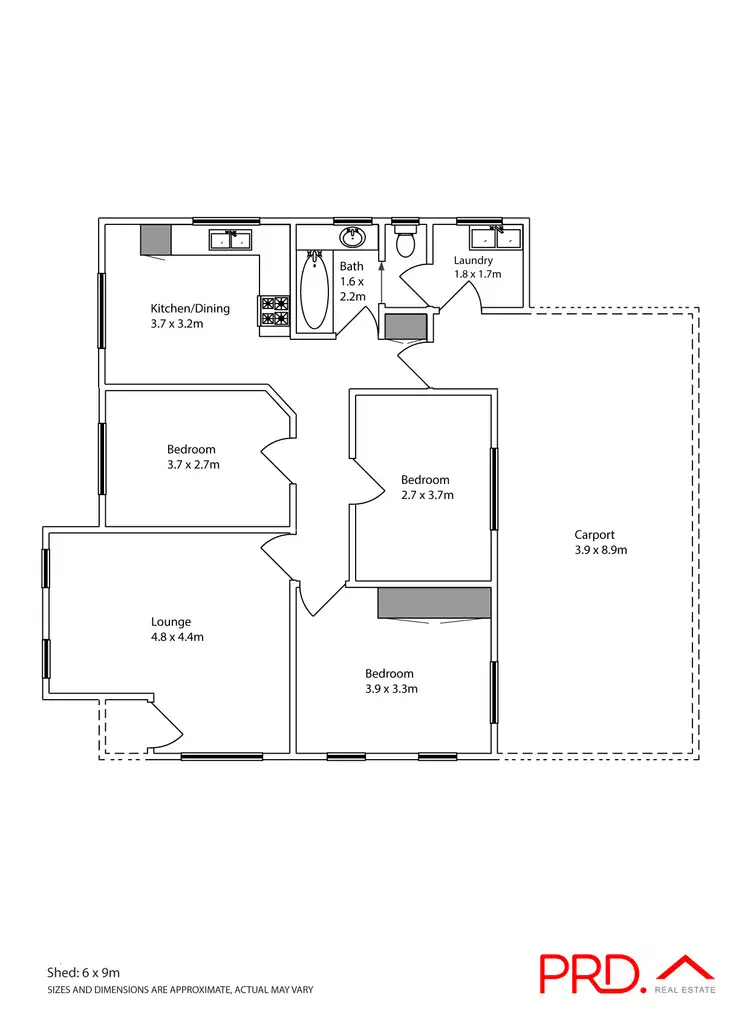 Floorplan of Homely house listing, 7 Sargent Avenue, Mildura VIC 3500