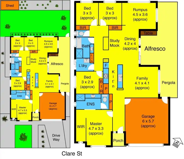 Floorplan of Homely house listing, 17 Clare Street, Brookfield VIC 3338