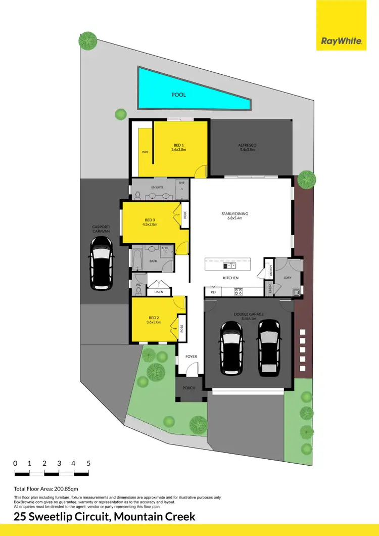 Floorplan of Homely house listing, 25 Sweetlip Circuit, Mountain Creek QLD 4557