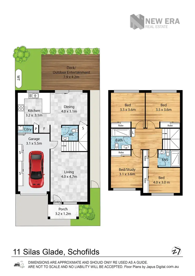 Floorplan of Homely townhouse listing, 11 Silas Glade, Schofields NSW 2762