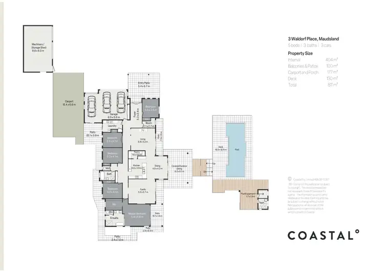Floorplan of Homely house listing, 3 Waldorf Place, Maudsland QLD 4210