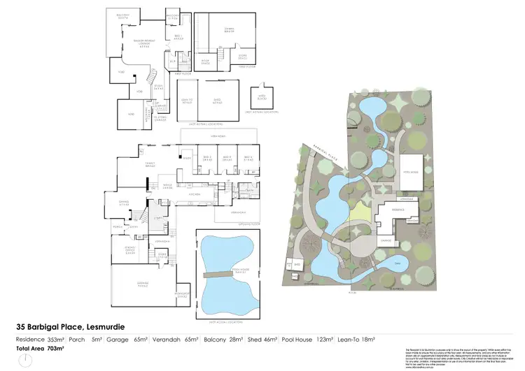 Floorplan of Homely house listing, 35 Barbigal Place, Lesmurdie WA 6076