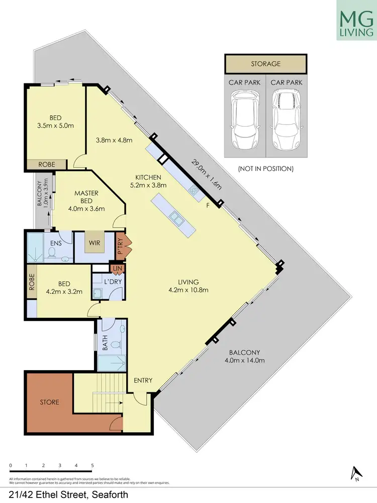 Floorplan of Homely apartment listing, 21/42 Ethel Street, Seaforth NSW 2092