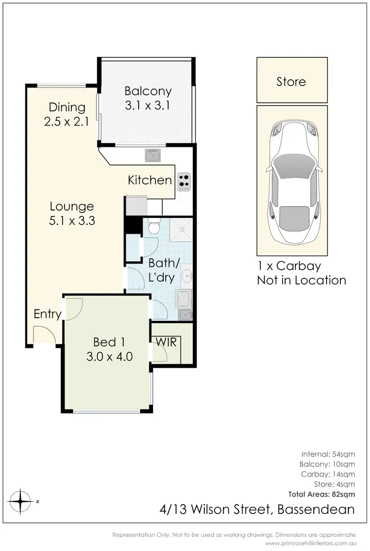 Floorplan of Homely apartment listing, 4/13 Wilson Street, Bassendean WA 6054