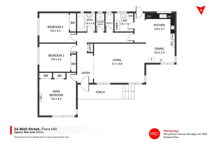 Floorplan of Homely house listing, 24 Nish Street, Flora Hill VIC 3550