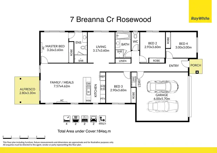 Floorplan of Homely house listing, 7 Breanna Crescent, Rosewood QLD 4340