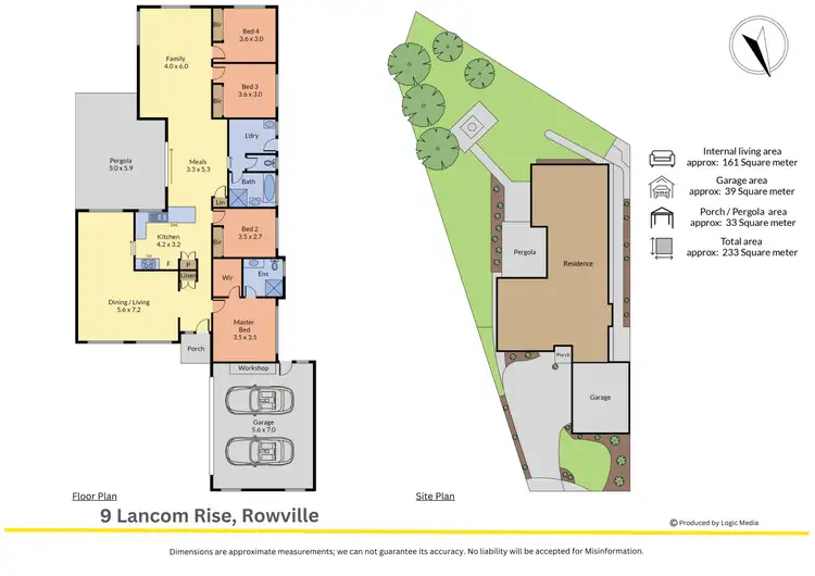 Floorplan of Homely house listing, 9 Lancom Rise, Rowville VIC 3178
