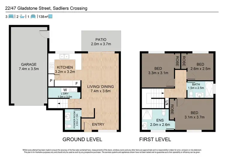 Floorplan of Homely townhouse listing, 22/47 Gladstone Road, Sadliers Crossing QLD 4305
