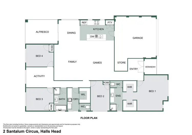 Floorplan of Homely house listing, 2 Santalum Circus, Halls Head WA 6210