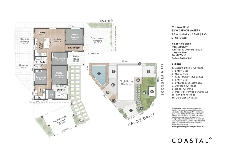 Floorplan of Homely house listing, 71 Savoy Drive, Broadbeach Waters QLD 4218